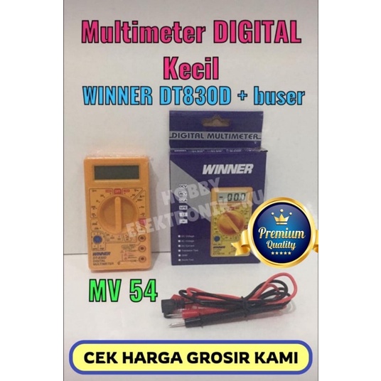 MULTIMETER DIGITAL WINNER DT830D + BUZER