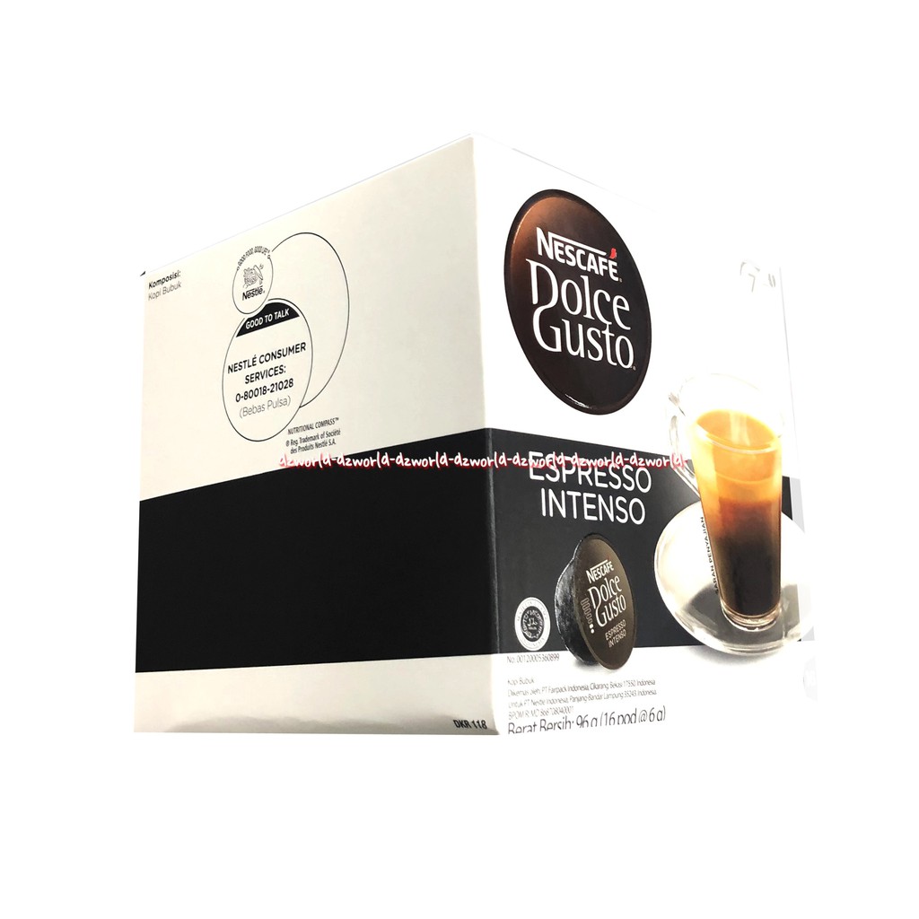 Nescafe Dolce Gusto Espresso Intenso 16cups Minuman Kopi Cair Nescaffe Neskafe Kopi Kapsul Ekspreso Pods