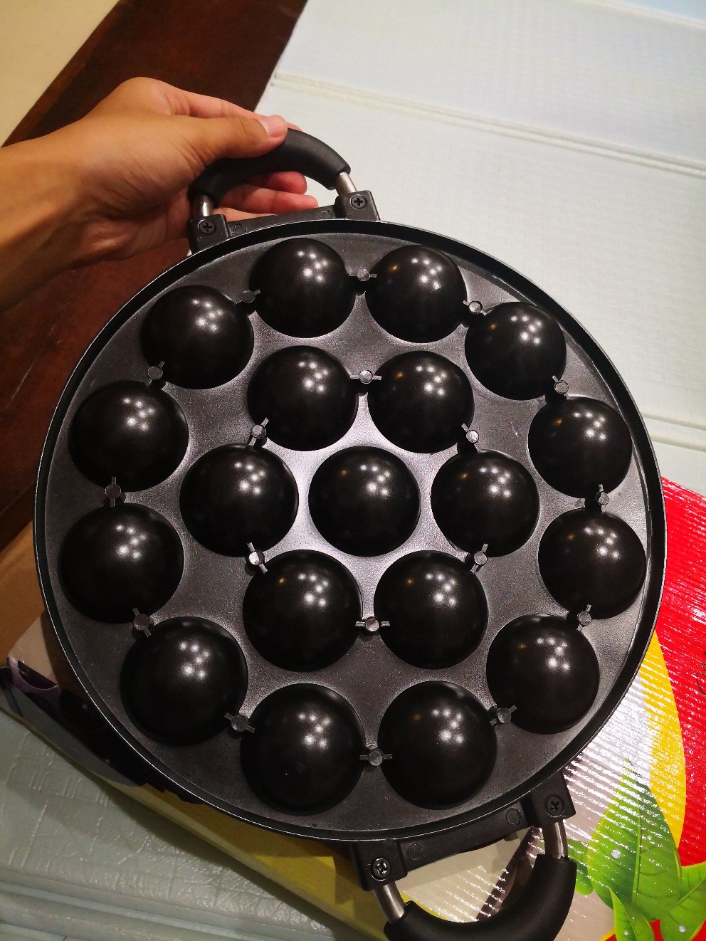 Cetakan Takoyaki 19 Lubang Lebih Banyak Panci Anti Lengket Paling Laris