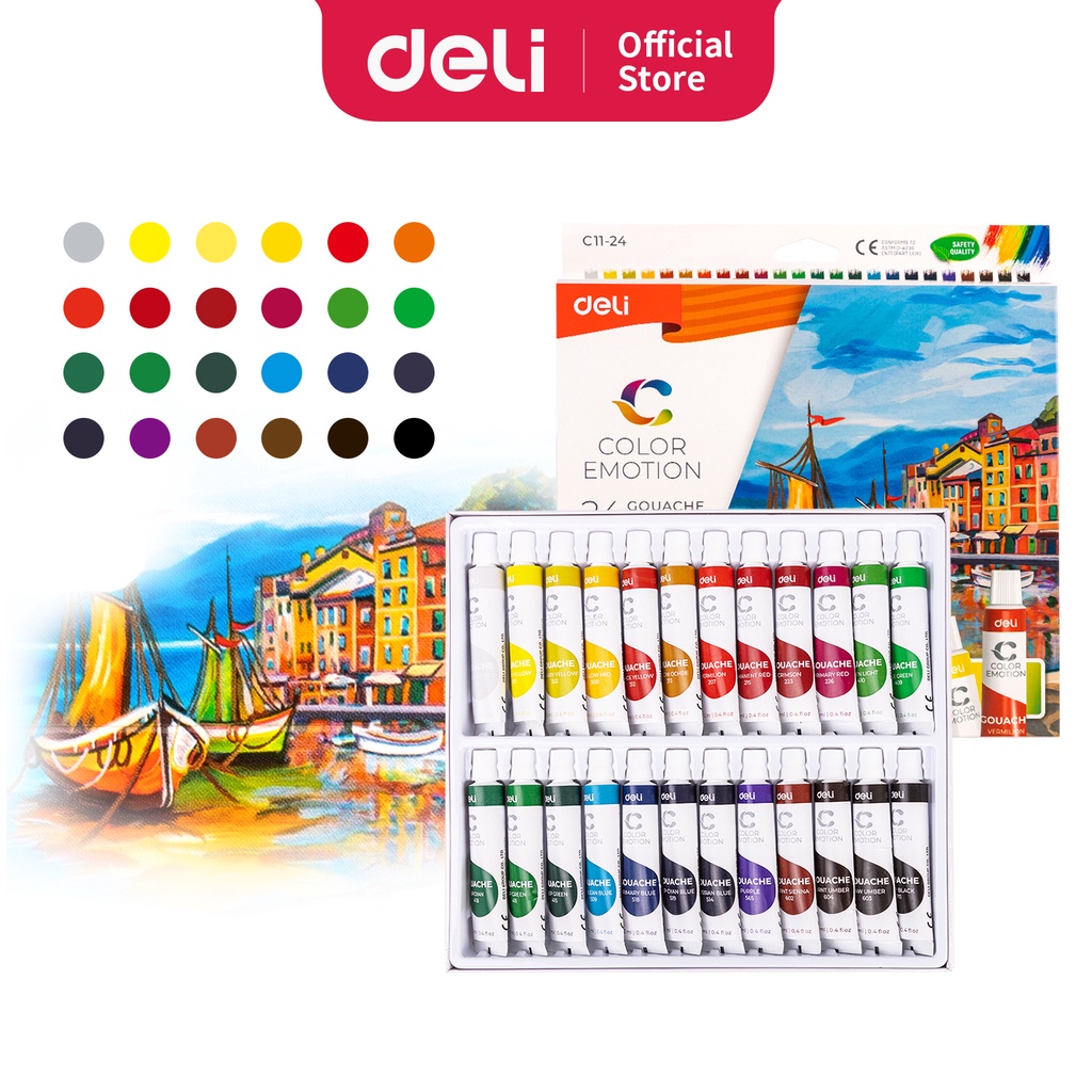 

Deli Gouache Colour / Cat Air Buram EC11-24