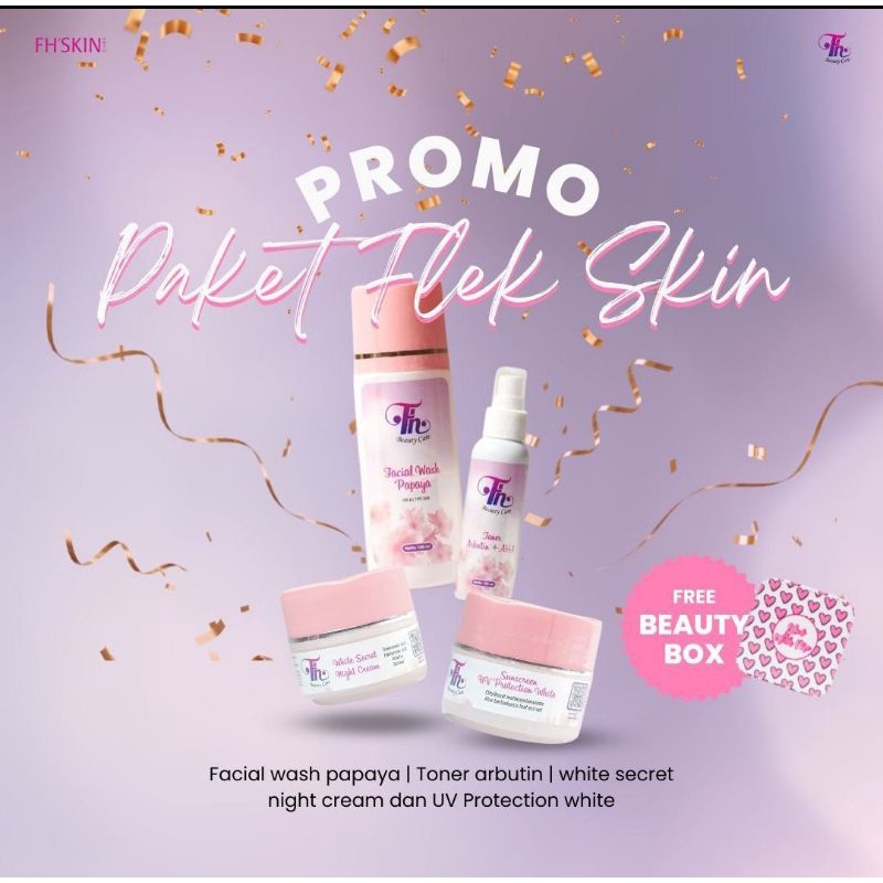 PROMO FREE EMAS+FREE BEAUTY BOX/PAKET FLEK SKIN FH BEAUTY/PAKET WAJAH/PEMUTIH WAJAH /PERAWATAN WAJAH