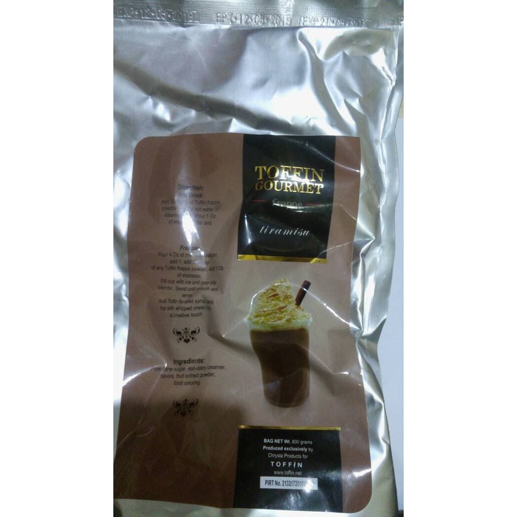 

TOFFIN FRAPPE TIRAMISU 800gr