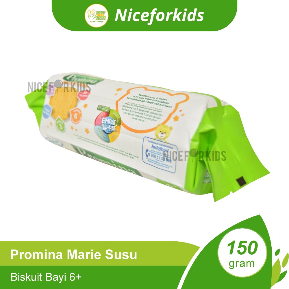 Promina Biskuit Marie Susu 150gr Usia 6 Bulan Ke Atas / Biskuit Bayi Cemilan / Mpasi Bayi