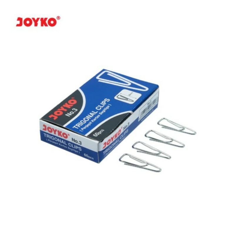 

Trigonal Clip / Paper Klip / Penjepit Kertas Segitiga Joyko No.3