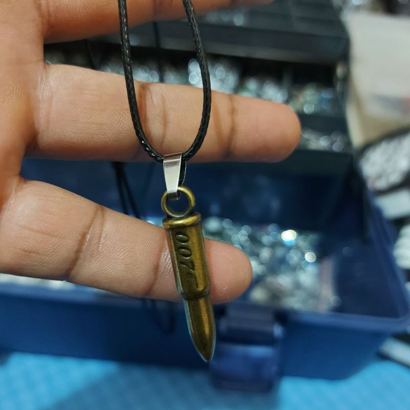 Kalung Tali Bandul peluru 007