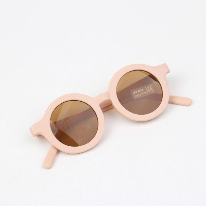 KACAMATA BINGKAI BULAT ANAK/ KACAMATA ANAK FASHION VIRAL / KACAMATA ANTI ULTRAVIOLET SUNGLASSES ANTI SILAU SINAR MATAHARI UNTUK ANAK/LAKI-LAKI PEREMPUAN/BAYI-Merah Jambu
