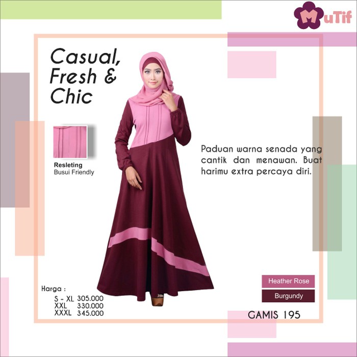 GAMIS KAOS MUTIF 195 / GAMIS ELEGANT / GAMIS KAOS PREMIUM TEBAL NYAMAN