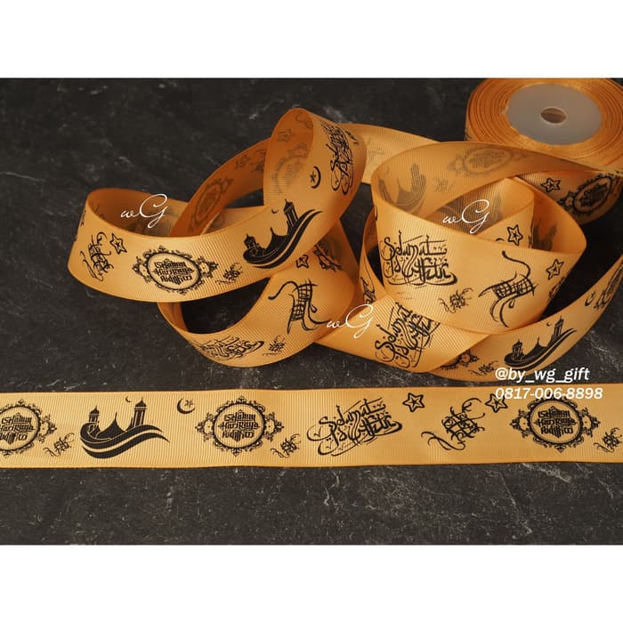 

Pita Idul Fitri - Gross Grain - Coklat ;Lebar3.8cm;Panjang 20yard