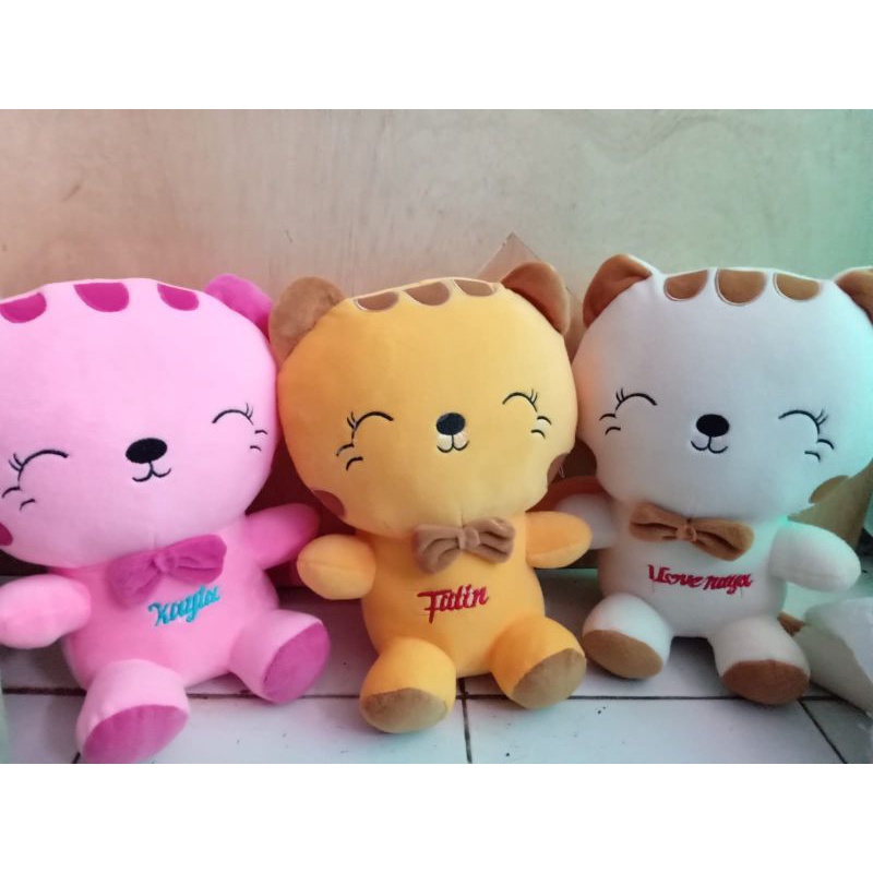 BONEKA KUCING CANTIK XL GRATIS UKIR NAMA