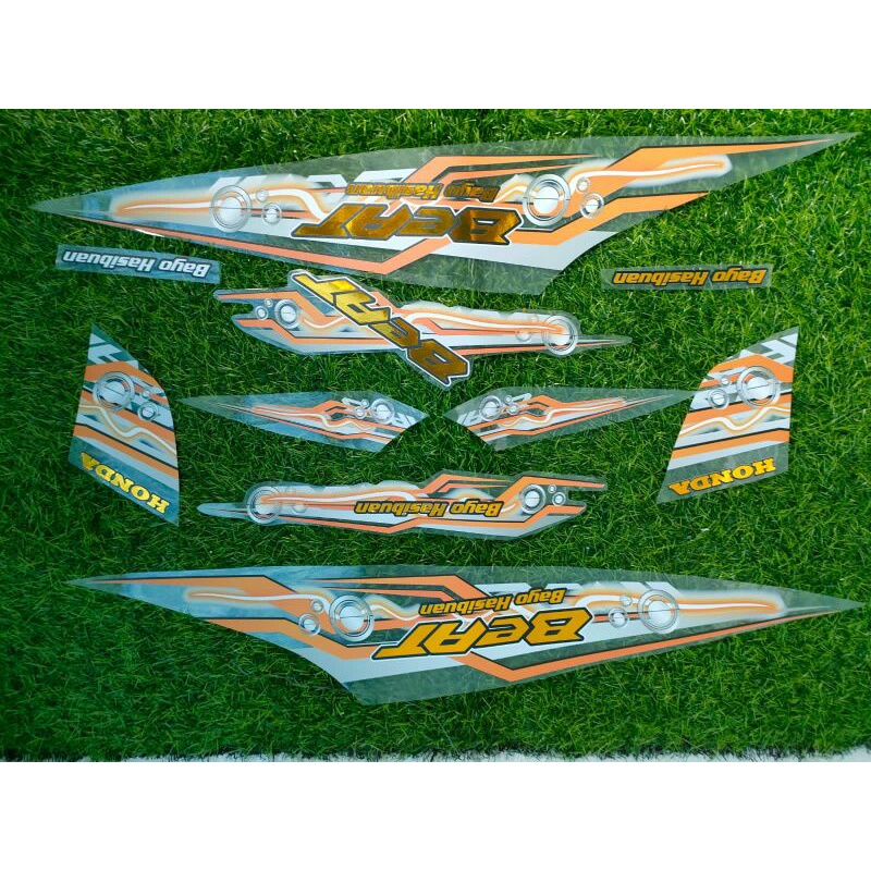 STRIPING TRANSPARAN HOLOGRAM GOLD BEAT KARBU