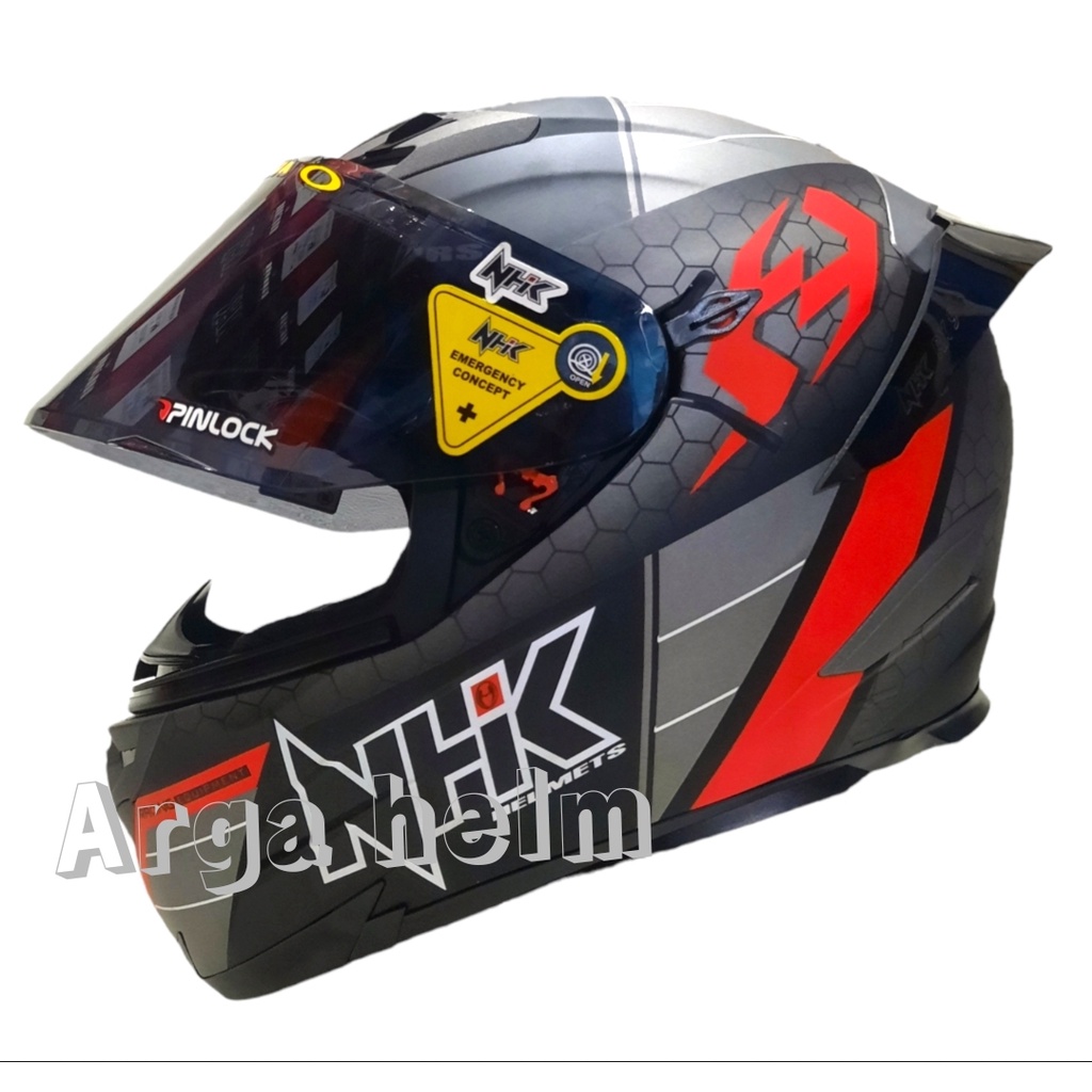 Helm nhk rx9 navy black red dop paket ganteng-1