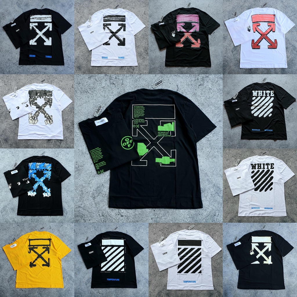 Kaos Baju OffWhite Mirror Original / Kaos Off White / Kaos Distro / Murah Premium - Distro Murah