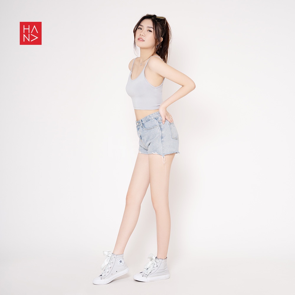 (COD) HanaFashion - Aurora Basic Tank Top Crop S - XL Wanita - TT035-6