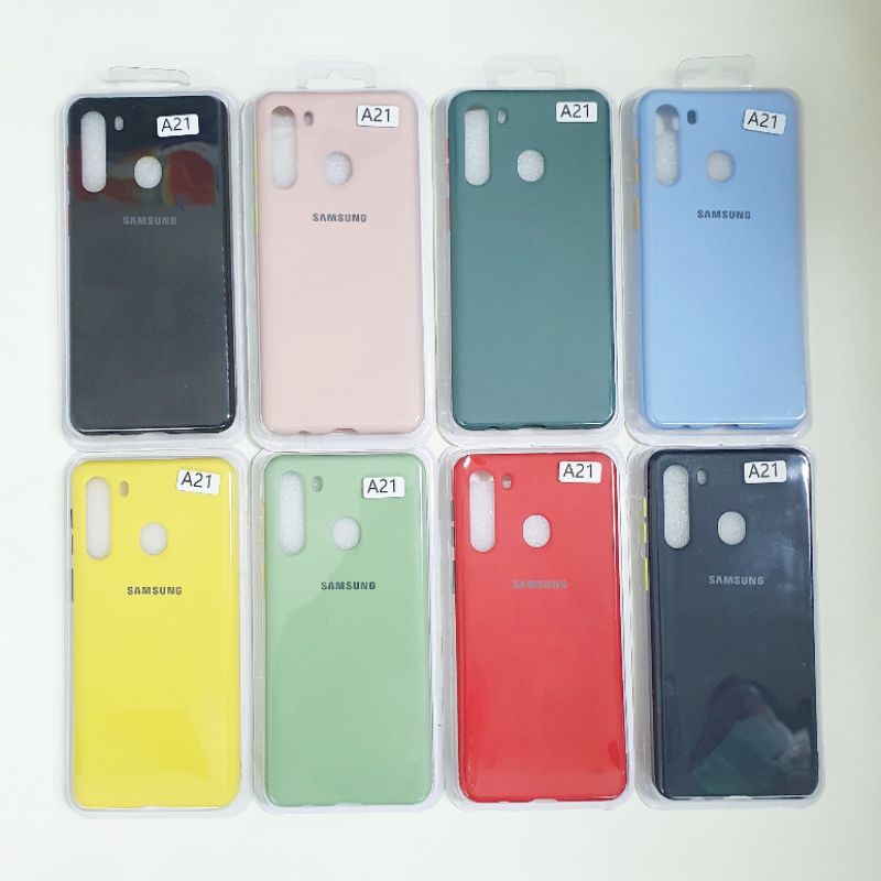 Samsung A21S Macaron Tone Case / Silicone Macaron Colour Side button