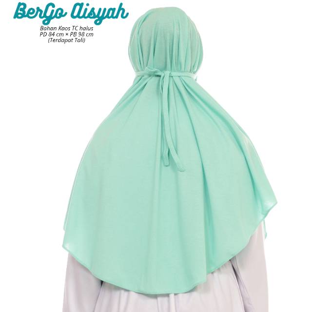 HIJAB SYARI DEWASA CANTIK - BERGO AISYAH TALI - BAHAN KAOS TC HALUS - MURAH !!! BISA COD