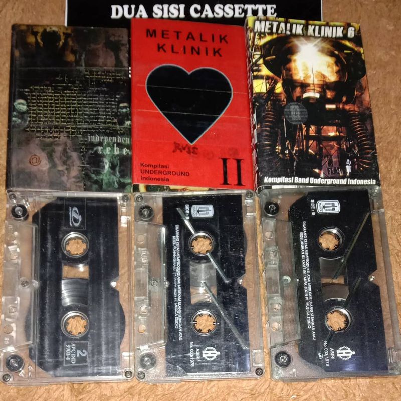 paket kaset kompilasi metal independent rebel - metalik klinik