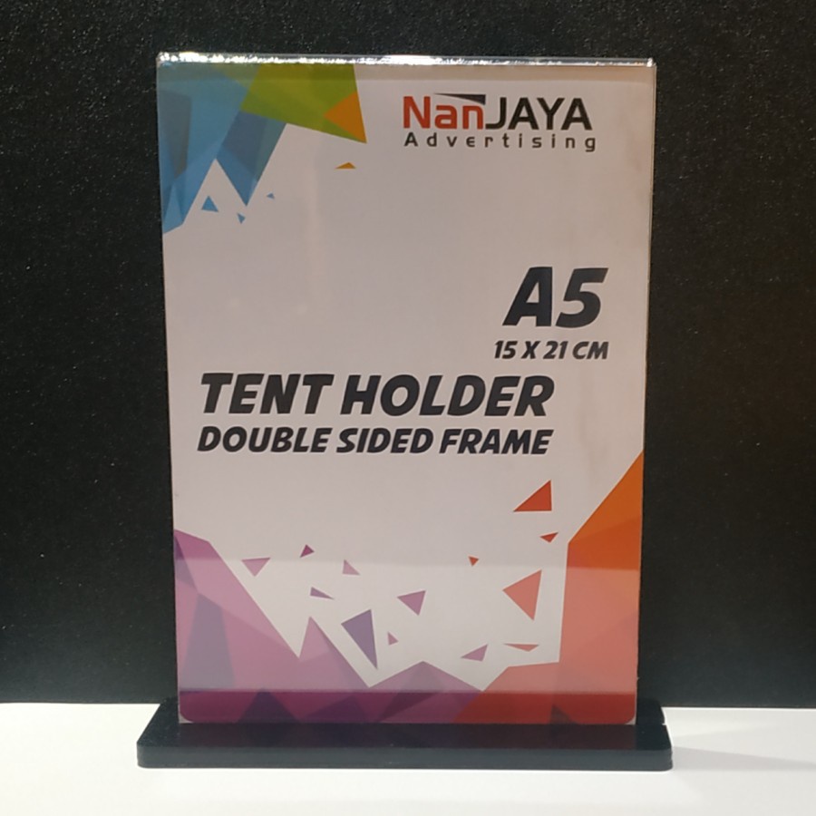 

TENT HOLDER / SIGN HOLDER / TYPE T - A5 DENGAN ALAS