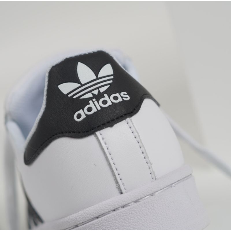 Sepatu Adidas Supersatar White Black