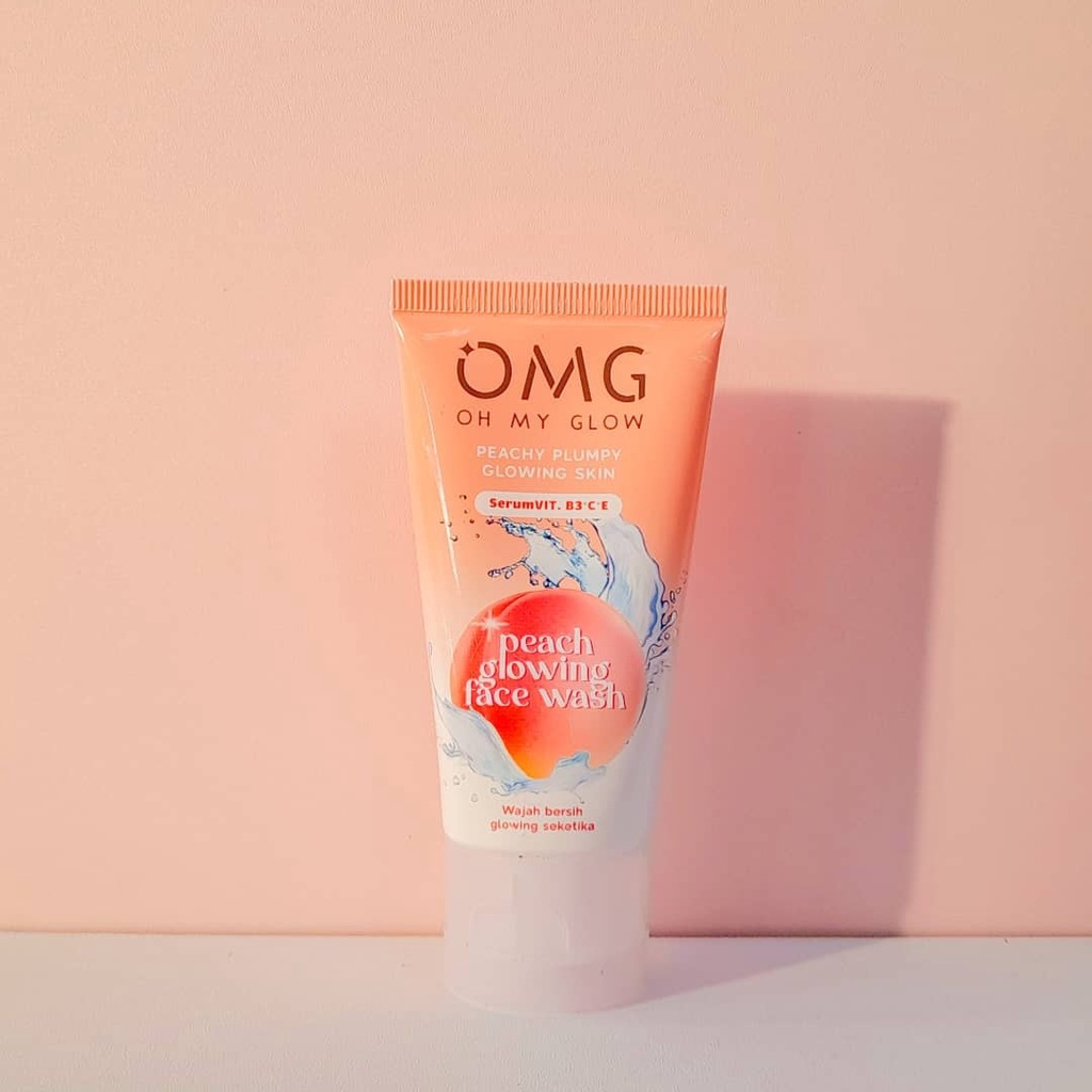 RUMAHCANTIK354 OMG OH MY GLOW Peach Glowing Face Wash 50 g