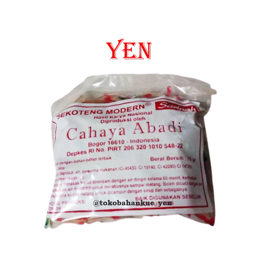 

Sekoteng Modern / Sarinah / Cahaya Abadi / Pacar Cina 70gr