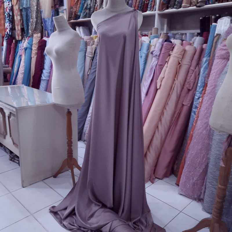 BAHAN GAMIS KERUDUNG POLOS SATIN VELVET
