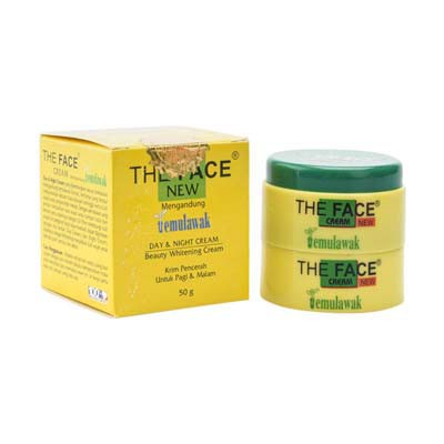 [BPOM] THE FACE CREAM TEMULAWAK SIANG MALAM 50GR KRIM PENCERAH_Cerianti