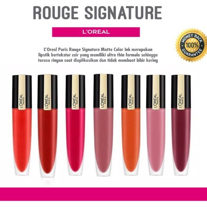 LOREAL Rouge Signature Matte Lipstick