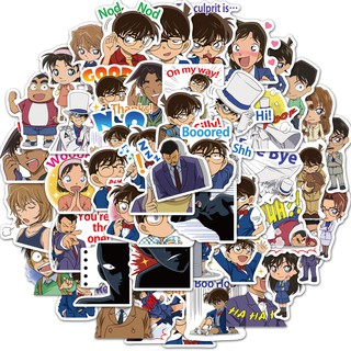 Image of 50Pcs/lot anime Conan cartoon 2020 Stickers Decal For Snowboard Laptop Luggage Car Fridge DIY Styling Vinyl Home Decor Pegatina