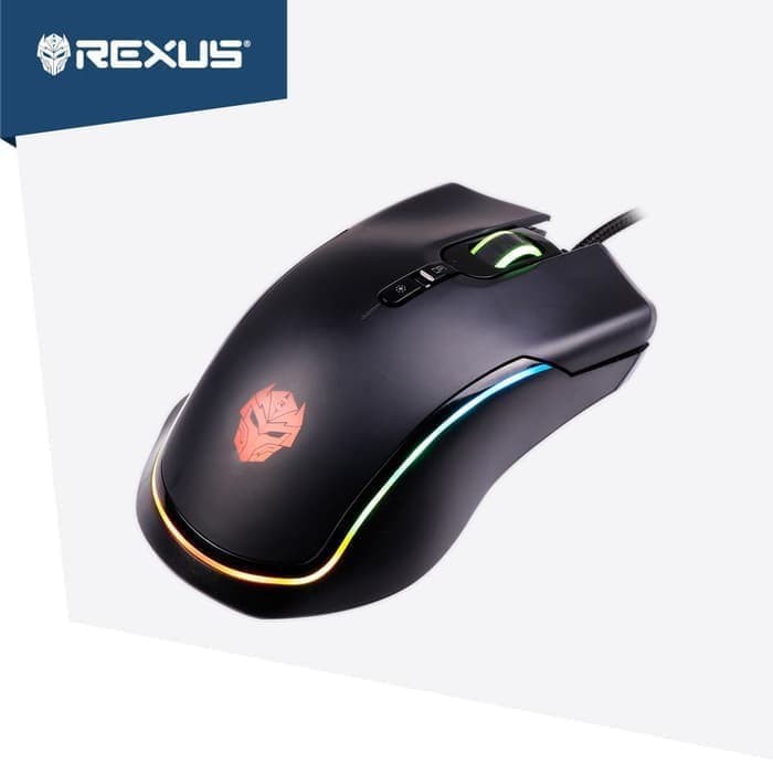 Mouse gaming rexus usb wired Xierra X13 rgb with macro system function 7200DPI