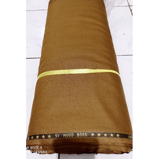 BAHAN KAIN PEMDA KHAKI Hugo /WOOL silk KATUN SERAGAM DINAS PNS/ASN/WOOL SILK