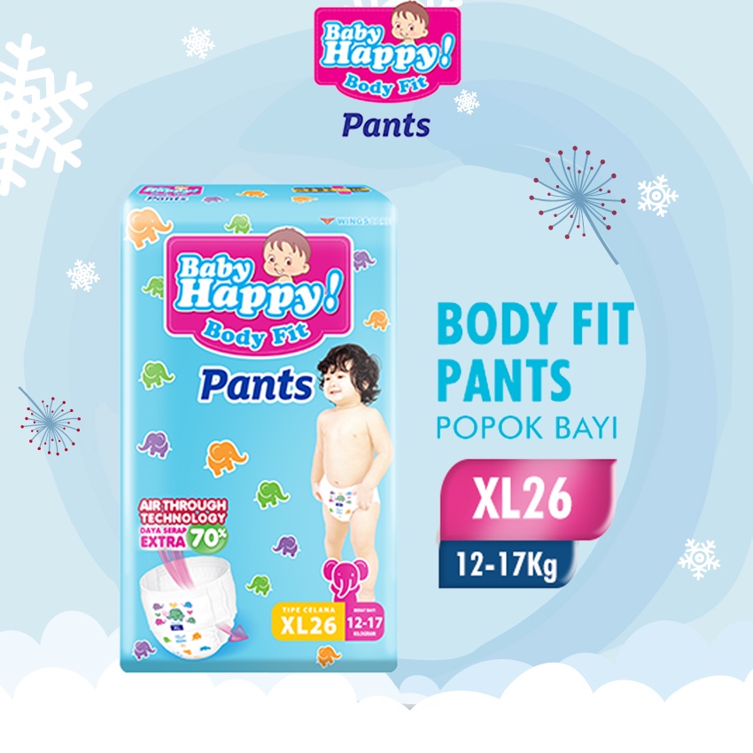 Baby Happy Pants XL26 - Baby Happy Popok Celana XL 26