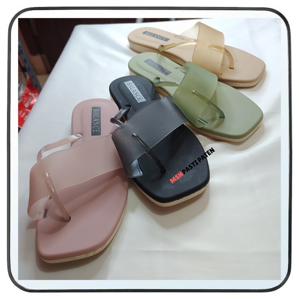 BALANCE Sandal Santai Jelly Teplek Enteng Wanita Ori