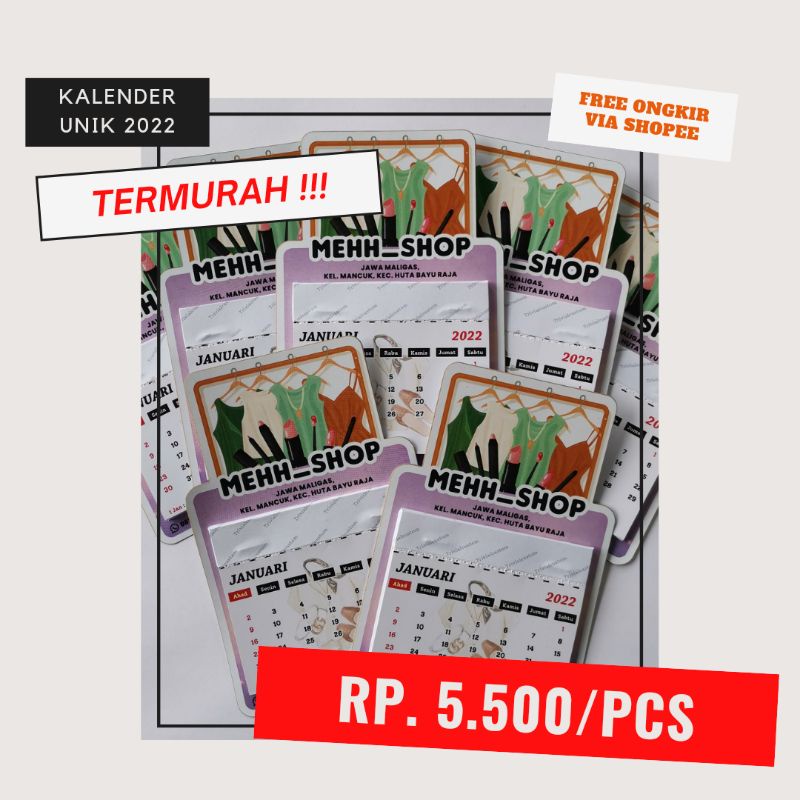 KALENDER 2022  | MINI SOBEK | AESTHETIC | VIRAL | LUCU | BISA REQUEST | PAKAI FOTO/DESIGN | CUTTING 