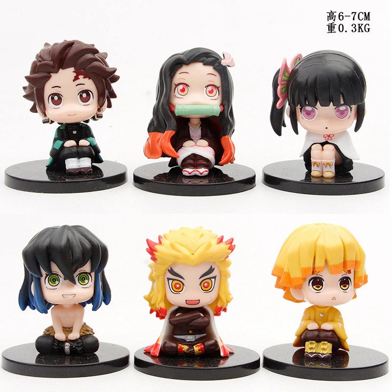 Figure Demon Slayer Kimetsu No Yaiba set 6 pcs Look Up Series