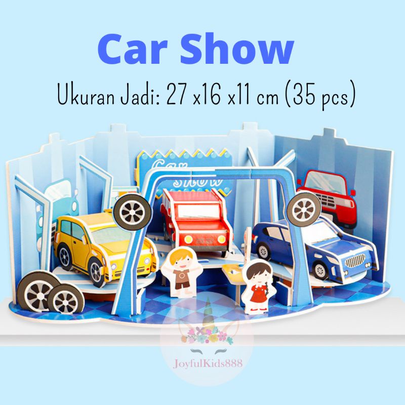 Mainan Edukasi Anak Puzzle 3D Miniatur DIY Jigsaw Besar Part 8 Seri Toko Susun