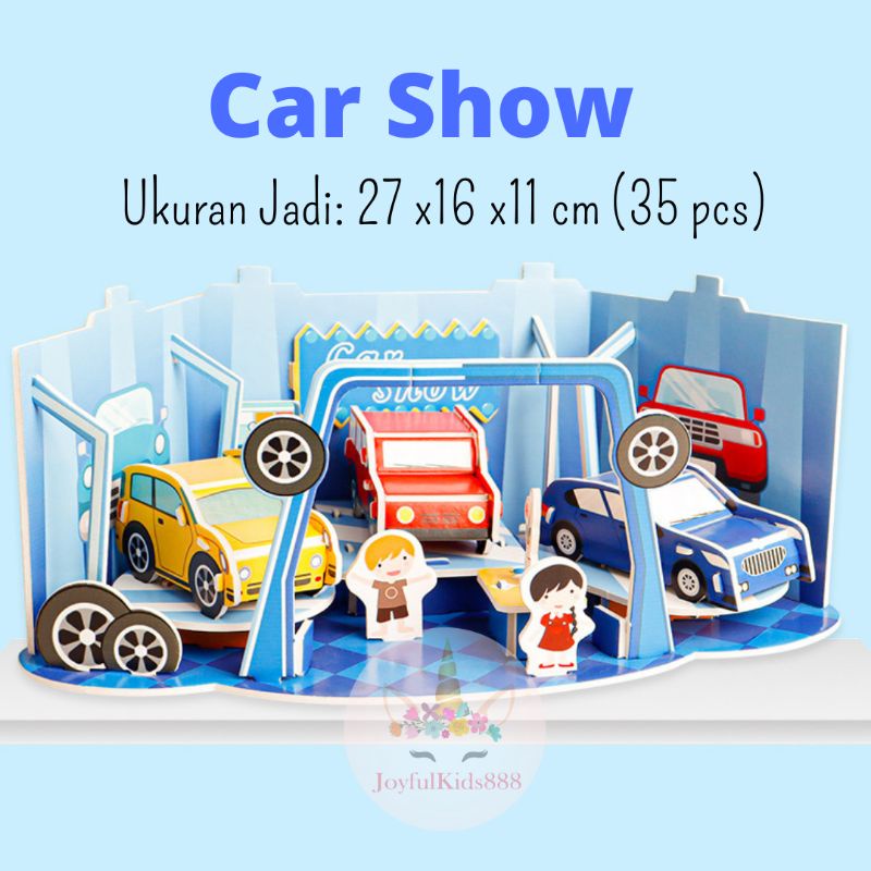 Mainan Edukasi Anak Puzzle 3D Miniatur DIY Jigsaw Besar Part 8 Seri Toko Susun