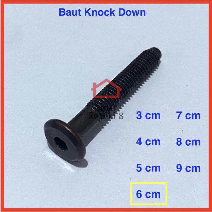 

Baut JCBC Knock Down 6 cm / 60 mm Knockdown Furniture Mur Skrup M6 Best Seller