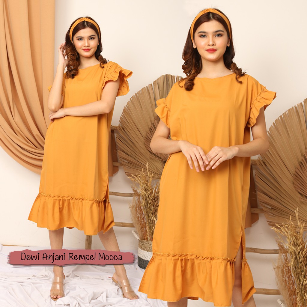 Baju Daster dress tidur wanita bali manohara rempel panjang polos kekinian terbaru murah Tie Dye