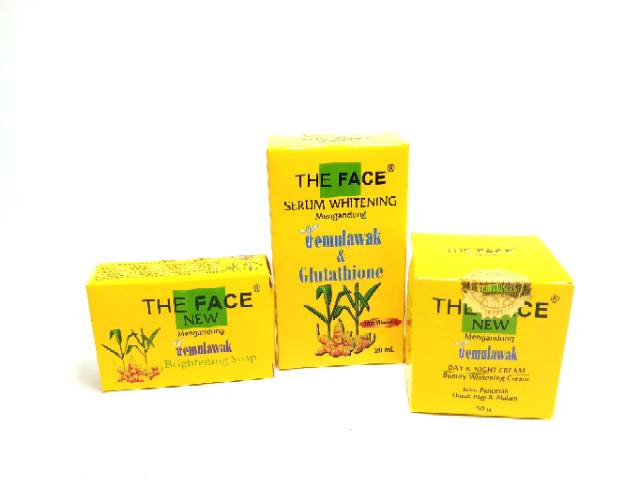 PAKET CREAM TEMULAWAK THE FACE BPOM 4IN1(serum, sabun, cream siang &amp; malam)