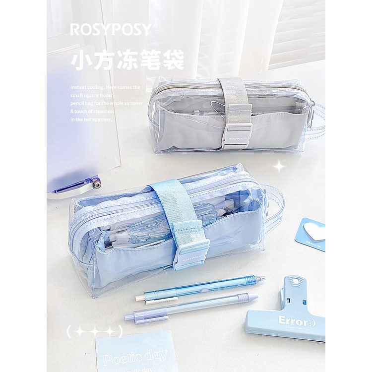 

Miss Ben Transparent Pencil Case Large CapacityinsJapanese Good-looking Stationery Pencil Case Girl