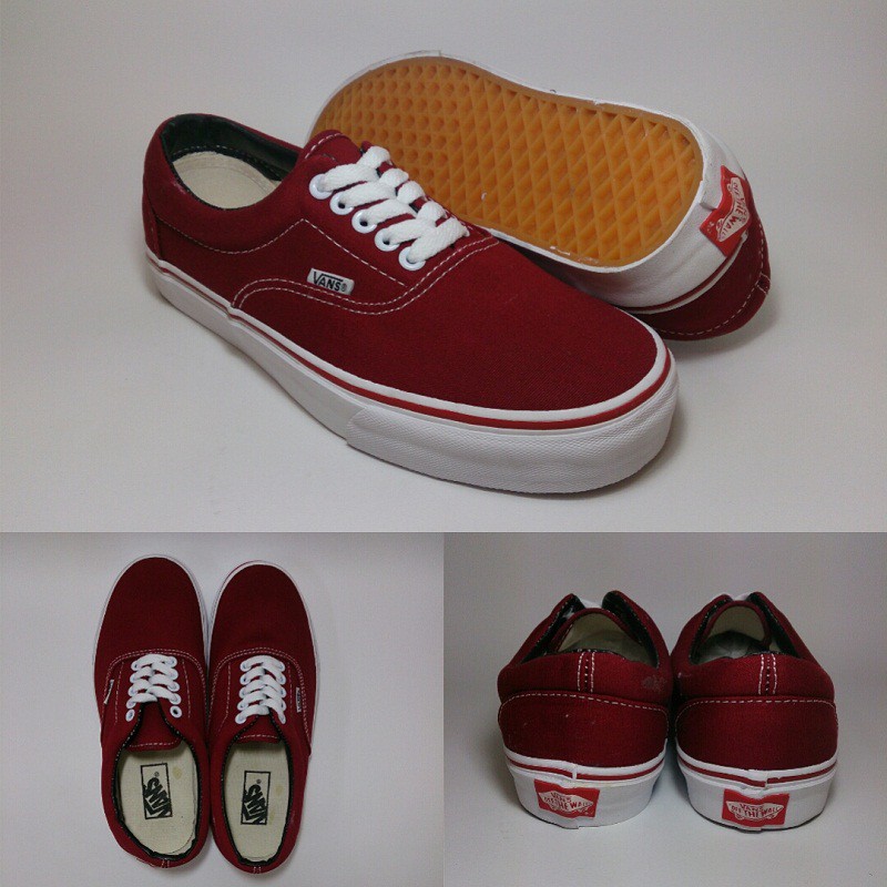 Sepatu Vans Era warna maroon harga termurah se nusantara