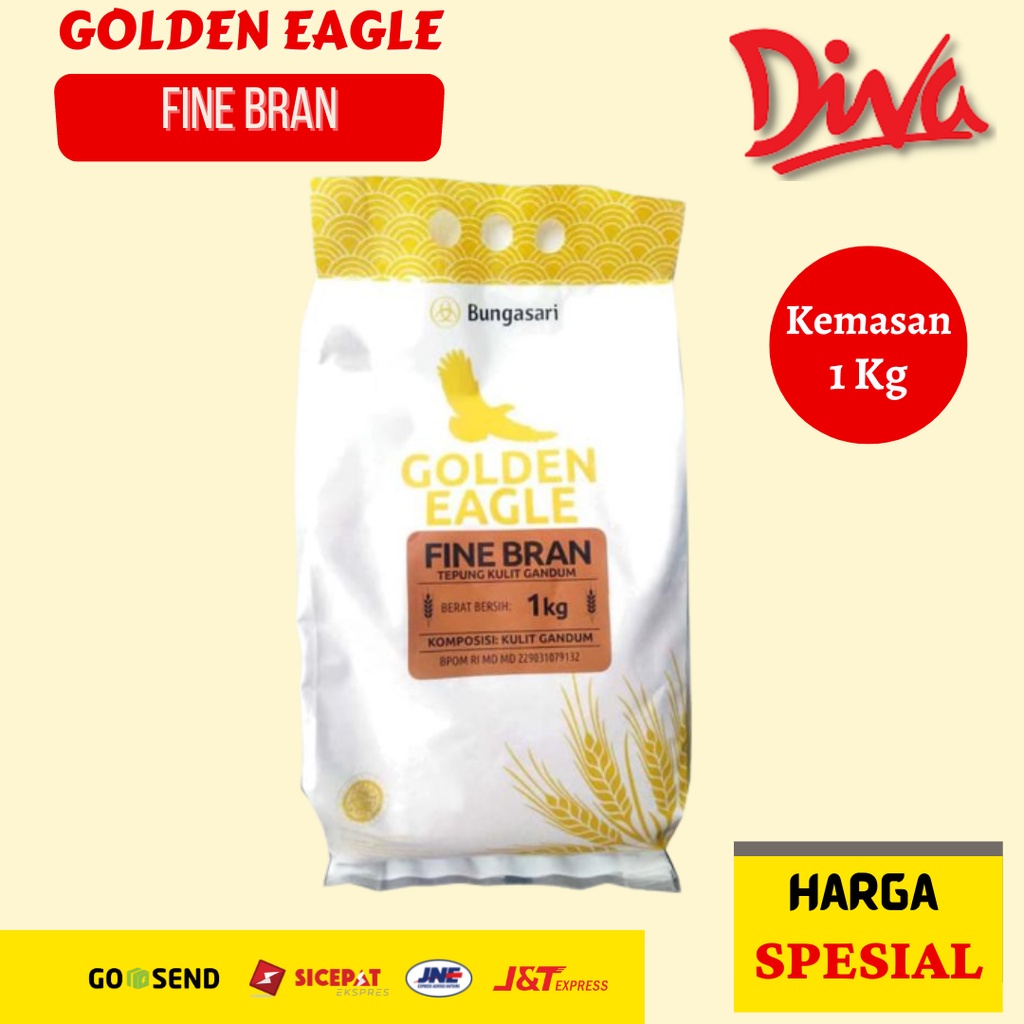 

[1Kg] Tepung Golden Eagle Fine Bran | Tepung Kulit Gandum