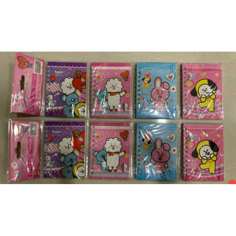 (4pc) notebooks/memo ring/diary kecil lembaran-BTS