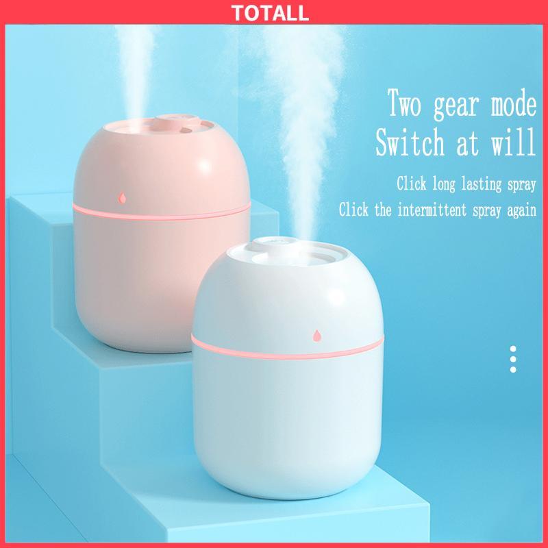 COD Kualitas Tinggi Ultrasonic Air Humidifier 7C Lampu Led Meja Meja Kecil Portabel Penyemprot USB Minyak Esensial Aroma Diffuser-Totall