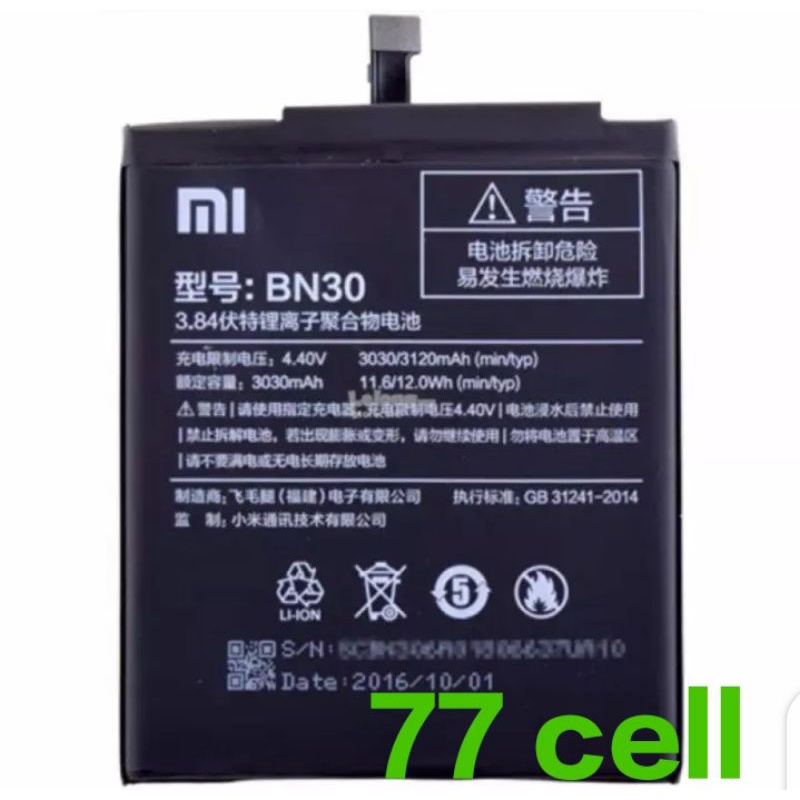 baterai original bn30 xiomi redmi 4a