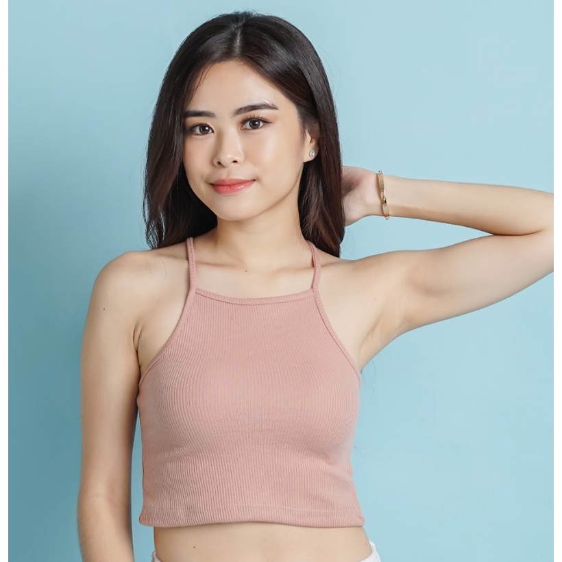 MODAVIE - MELODY TANKTOP Basic Crop Tank Top Rajut Baju Atasan Wanita