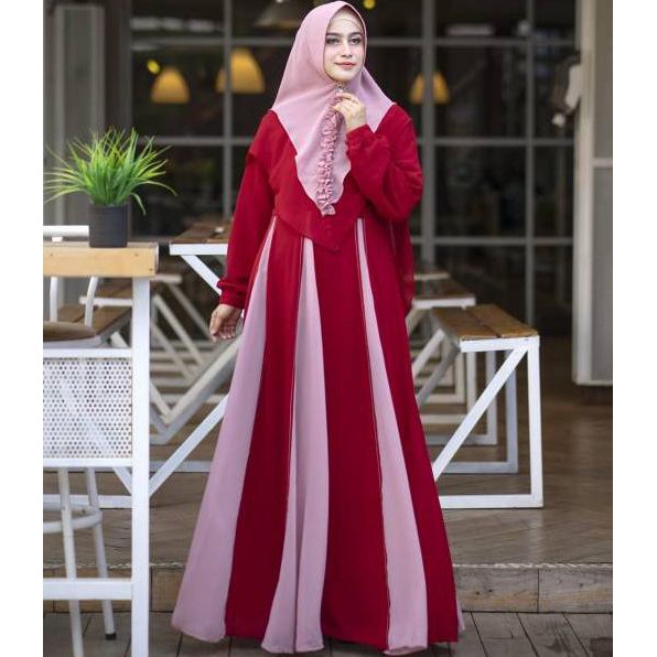 ☋ Humaira99 Gamis syari maxi busui muslimah syari Kanaya ☊