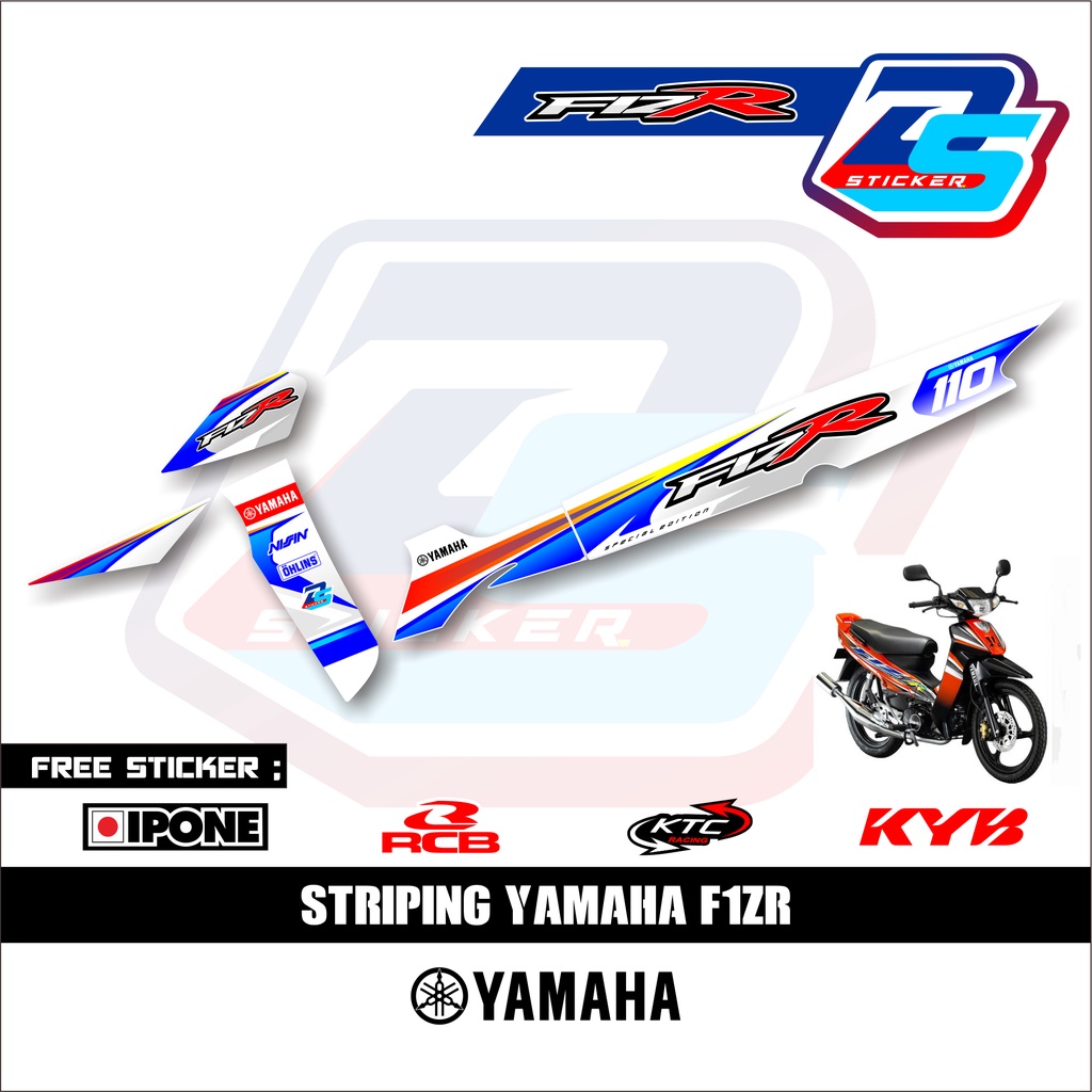 Sticker Striping Variasi Motor FIZ R Racing