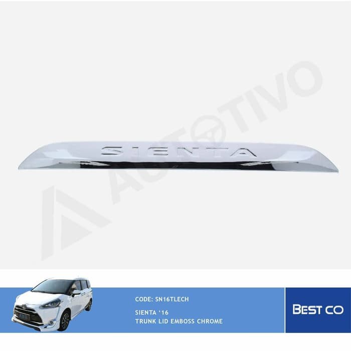 Trunk Lid Sienta Emboss List Bagasi Belakang