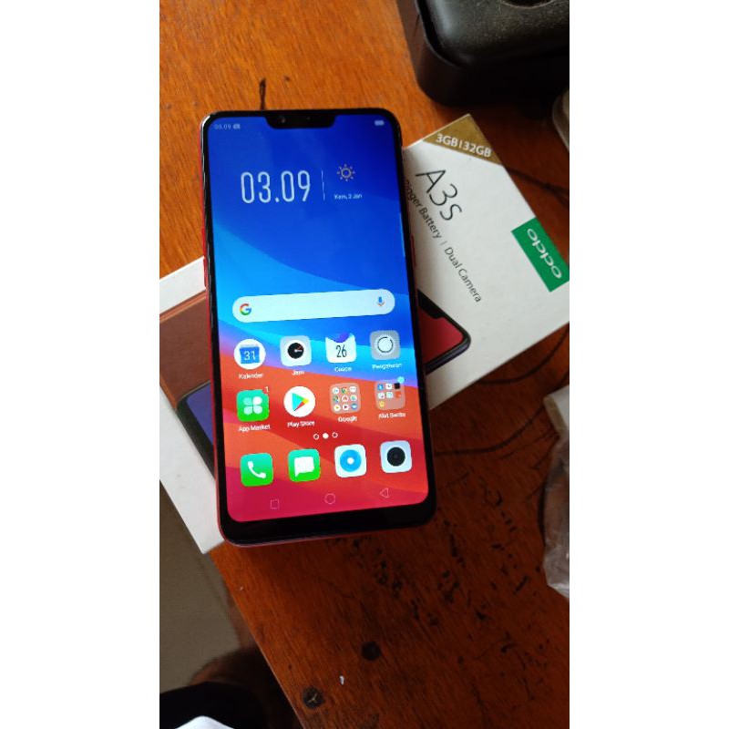 Oppo A3s Second Bekas Fullset RAM 3/32